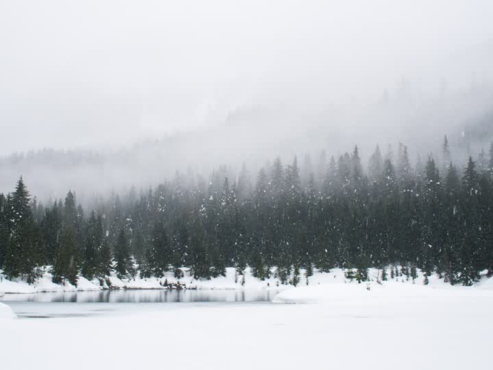 Winter snow still